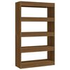 vidaXL Biblioth&egrave;que/S&eacute;parateur de pi&egrave;ce Ch&ecirc;ne marron Bois d'ing&eacute;nierie