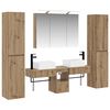 vidaXL Ensemble de mobilier de salle de bain 6 pcs Ch&ecirc;ne artisanal