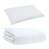 vidaXL Duvet d'été simple avec oreiller 2 pcs Blanc Plume de canard