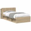vidaXL Cadre de lit avec rangement Ch&ecirc;ne Sonoma 100 x 200 cm