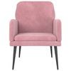 vidaXL Fauteuil Rose 62x79x79 cm Velours