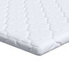 vidaXL Surmatelas en Coco Blanc 140 x 190 cm Tissu jacquard