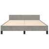 vidaXL Cadre de lit sans matelas gris clair 140x200 cm velours