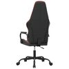 vidaXL Chaise de jeu de massage rouge et noir similicuir
