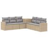 vidaXL Ensemble de Canap&eacute;s 7 pc Beige et Gris clair