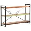 vidaXL Biblioth&egrave;que 3 niveaux 140x30x80 cm Bois de r&eacute;cup&eacute;ration massif