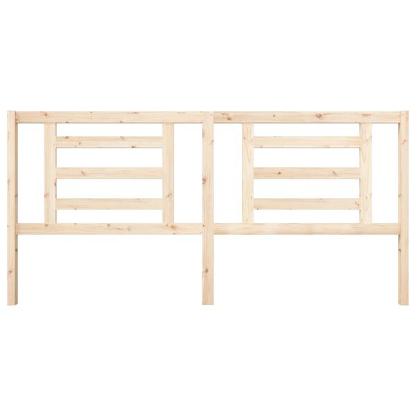 vidaXL T&ecirc;te de lit 206x4x100 cm Bois massif de pin