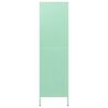 vidaXL Garde-robe Vert menthe 90x50x180 cm Acier