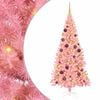 vidaXL Sapin de No&euml;l Rose 180 cm PVC