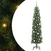 vidaXL Sapin de No&euml;l artificiel Vert 180 cm PVC et acier et plastique