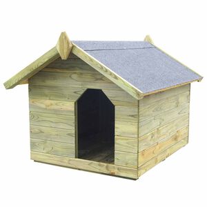 vidaXL Niche de jardin avec toit ouvrant en bois de pin impr&eacute;gn&eacute;