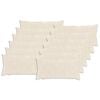 vidaXL Housse de coussin 12 pc HEERLEN Blanc 40 x 80 cm