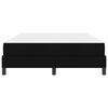 vidaXL Lit &agrave; ressorts avec matelas Noir 160 x 200 cm tissu