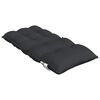 vidaXL Coussins de chaise &agrave; dossier bas lot de 2 noir tissu oxford