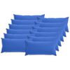 vidaXL Housse de coussin 12 pc HEERLEN Bleu royal 40 x 80 cm Polyester