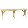 vidaXL Table de jardin 220x73x70 cm Bois de pin impr&eacute;gn&eacute;