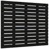 vidaXL T&ecirc;te de lit murale Noir 141x3x91,5 cm Bois massif de pin