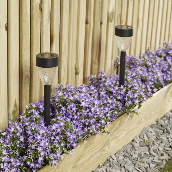 Luxform Lampes de jardin &agrave; LED solaires Montpellier 4 pcs Noir