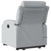 vidaXL Fauteuil de massage inclinable Gris clair Tissu