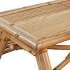 vidaXL Table de pique-nique 120 x 120 x 78 cm Bambou