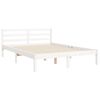 vidaXL Cadre de lit sans matelas blanc 140x200 cm bois massif
