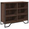 vidaXL Buffet ch&ecirc;ne marron 91x35,5x74,5 cm bois d'ing&eacute;nierie