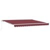 vidaXL Auvent manuel 4 x 3 m Bordeaux 100 % polyester