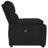 vidaXL Fauteuil inclinable électrique Noir Tissu
