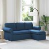 vidaXL Canap&eacute; 160cm Bleu M&eacute;tал