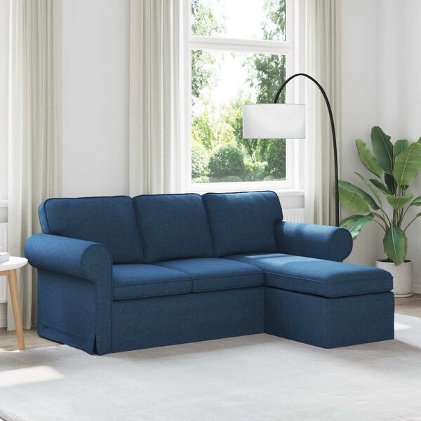 vidaXL Canap&eacute; 160cm Bleu M&eacute;tал