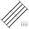 vidaXL Grille de Fen&ecirc;tre 115 x 60 cm Acier enduit de poudre Noir