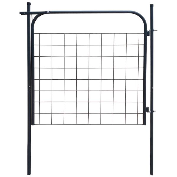 vidaXL Portail de jardin 100x100 cm Anthracite