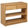 vidaXL Table console SAUDA ch&ecirc;ne 89,5x36,5x73 cm bois de pin massif