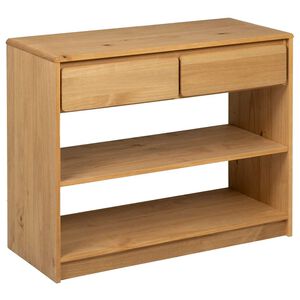 vidaXL Table console SAUDA ch&ecirc;ne 89,5x36,5x73 cm bois de pin massif