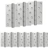 vidaXL Charni&egrave;re 16 pc 125 x 75 x 13 mm Argent&eacute; Acier