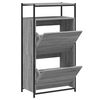vidaXL Armoire &agrave; chaussures Sonoma gris 60x34x112 cm Bois d'ing&eacute;nierie