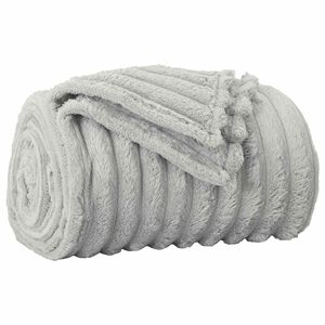 vidaXL plaid Gris 270 x 240 cm 1.77 kg Polaire