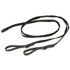Covalliero R&ecirc;nes coulissantes avec boucles en cuir souple Noir