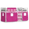 vidaXL Lit superpos&eacute; sans matelas rose 75x190 cm bois de pin massif