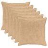 vidaXL Housse de coussin 6 pc HOUTEN Cr&egrave;me 65 x 65 cm