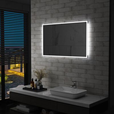 vidaXL Miroir mural à LED pour salle de bains 100x60 cm