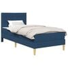 vidaXL Cadre de lit Bleu 100 x 200 cm Polyester
