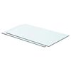 vidaXL Panneaux d'&eacute;tag&egrave;re 2 pcs Verre Transparent 60 x 30 cm