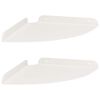 vidaXL &Eacute;tag&egrave;re Flottante d'Angle 2 pc Blanc 24 x 24 x 2 cm