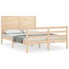 vidaXL Cadre de lit sans matelas 140x190 cm bois massif