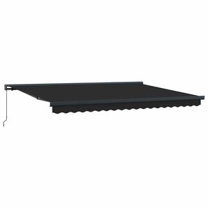 vidaXL Auvent r&eacute;tractable anthracite 4x3 m tissu et aluminium