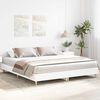 vidaXL Cadre de lit sans matelas blanc 200x200 cm bois d'ingénierie