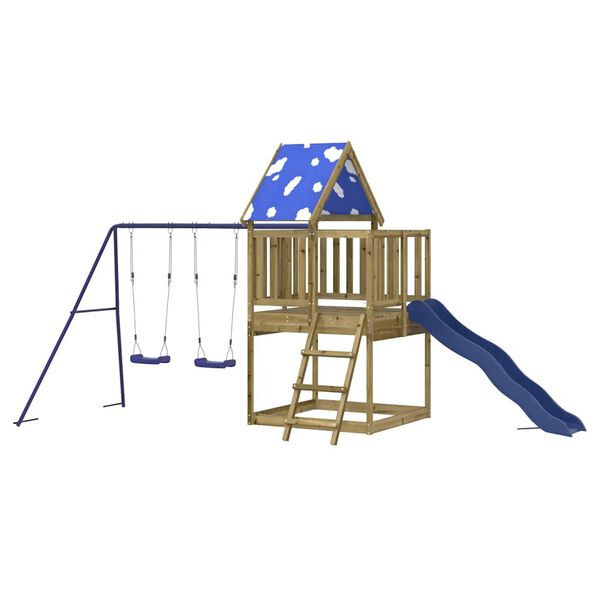 vidaXL Aire de jeux d'extérieur bois de pin imprégné