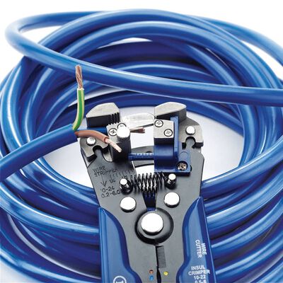 Draper Tools Pinces à dénuder/sertir automatiques 2-en-1 Bleu 35385