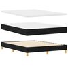 vidaXL Lit boxspring avec matelas avec matelas Noir 160 x 200 cm tissu